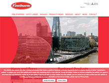 Tablet Screenshot of firetherm.com